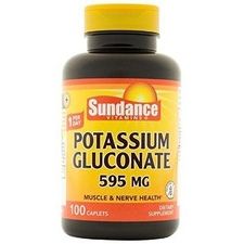 Sundance, Potassium Gluconate Caplets, 595 mg, 100 Tabs by Pasteur Pharmacy