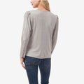 Vince Camuto Draped-Neck Top – Silver, Size XS by Vanessa Jane