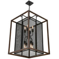 Varaluz Rio Lobo 8 Light Pendant, Dark Oak/Black - 285P08DOBL by Vanessa Jane