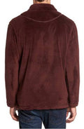 True Grit Mens Pebble Pile 1/4 Zip Pullover, Vintage Wine, XS by Vanessa Jane