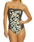 Kate Spade New York Womens Aliso Beach Bandeau One Piece, Black, Medium by Vanessa Jane