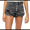 Free People Black Romeo Rolled Cut Off Shorts, Size 26 by Vanessa Jane
