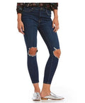Free People Blue Womens Ripped Stretch Denim Jeans, Size 30X27 by Vanessa Jane