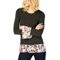 Vince Camuto Women's Floral Layered Look Pullover Top, Size XXS by Vanessa Jane