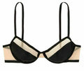 Victorias Secret Luxe Lingerie Unlined Sheer Mesh Demi Bra, Size 32D by Vanessa Jane