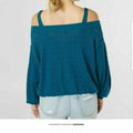 Free People Sistine Hacci Cold Shoulder Knit Top by Vanessa Jane