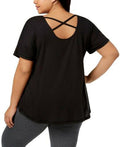 Ideology Womens Crisscross Back Top by Vanessa Jane