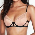 Victoria's Secret Luxe Lingerie /Fishnet Lace Push Up Bra, 34DD by Vanessa Jane