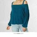 Free People Sistine Hacci Cold Shoulder Knit Top by Vanessa Jane