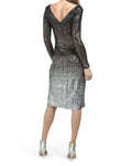 Rachel Roy Long Sleeve Ombre Sequin Dress, Size Medium by Vanessa Jane