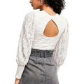 Free People Women’s Tea Time Cropped Top – Jasmine – Size XS by Vanessa Jane