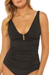 Bleu Rod Beattie All About U Shirred Tankini Top