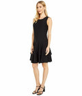 MICHAEL Michael Kors Womens Floral Jacquard Tiered Dress, Size XL/Black by Vanessa Jane