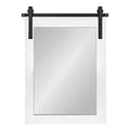 Kate and Laurel Cates Classic Rectangle Framed White Wall Mirror, 24x18 by Vanessa Jane