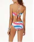 Hula Honey Juniors Flying Flounce Cross-Back Bralette Bikini Top, Size Large by Vanessa Jane