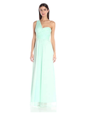 Minuet Womens One Shoulder Straight Maxi Gown, Size Small by Vanessa Jane