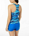 GO BY GOSSIP Wind Blown Racerback Tankini Top, Size Small by Vanessa Jane