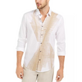 Alfani Mens Classic-Fit Abstract Line-Print Shirt, Size XXL by Vanessa Jane