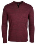 Alfani Mens Textured Space-Dyed Stretch Henley by Vanessa Jane
