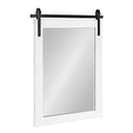 Kate and Laurel Cates Classic Rectangle Framed White Wall Mirror, 24x18 by Vanessa Jane