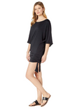 Michael Michael Kors Side-Tie Swim Cover-Up Womens Swimsuit Black Size M by Vanessa Jane