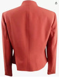 Nine West Cinnamon Solid Kiss Front Jacket, Size 14 W by Vanessa Jane