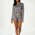 Jenni Soft Printed Knit Pajama Romper by Vanessa Jane
