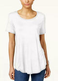 Jm Collection Petite Shirt tail-Hem Top by Vanessa Jane