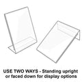 Azar Displays 112716, L Shaped Acrylic Sign HLR, 7W X 11H, 10pk by Vanessa Jane