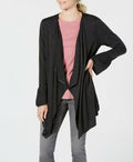 Style & Co Petite Ruffle Sleeve Open Front Cardigan by Vanessa Jane