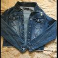 Vanilla Star Female Cropped Jean Jacket, Size Large by Vanessa Jane