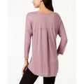 Ideology Drop-Shoulder Pleated Back Long-Sleeve T-Shirt by Vanessa Jane