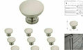 Franklin Brass P29523K-SN-B Flat Top Round Knob 1-3/16 (30mm) Satin Nickel 10pk by Vanessa Jane
