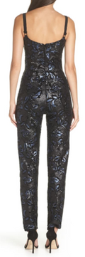 Dress the Population Women's Chloe Sequin Jumpsuit, Size Small by Vanessa Jane