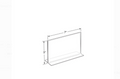 Azar Displays 152723 7 by 5-Inch Height Double-Foot Acrylic Sign Holder, 10-Pack by Vanessa Jane