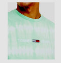 Tommy Jeans Mens Green Tie Dye Classic Fit T-Shirt, Size Medium by Vanessa Jane