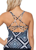Island Escape Major Shade Push-Up Tankini Swim Top by Vanessa Jane