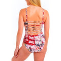 Rachel Rachel Roy Womens Floral Print Halter One-Piece Swimsuit by Vanessa Jane