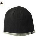 Mens Nick Graham Striped Edge Beanie, Black OS by Vanessa Jane