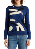 Lauren Ralph Lauren Embroidered Logo Sweater, Size Medium by Vanessa Jane