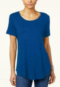 Jm Collection Petite Shirt tail-Hem Top by Vanessa Jane