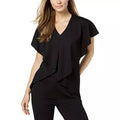 Alfani Petite Asymmetrical Cape Top, Size PP by Vanessa Jane