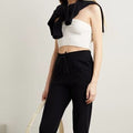 Skin Paulette Ribbed Halter Top by Vanessa Jane