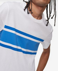 Calvin Klein Mens Chest Stripe T-Shirt Cotton, White, Size XXL by Vanessa Jane