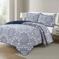 3-Piece Set: Bibb Home Printed Reversible Quilt Set by DailySale