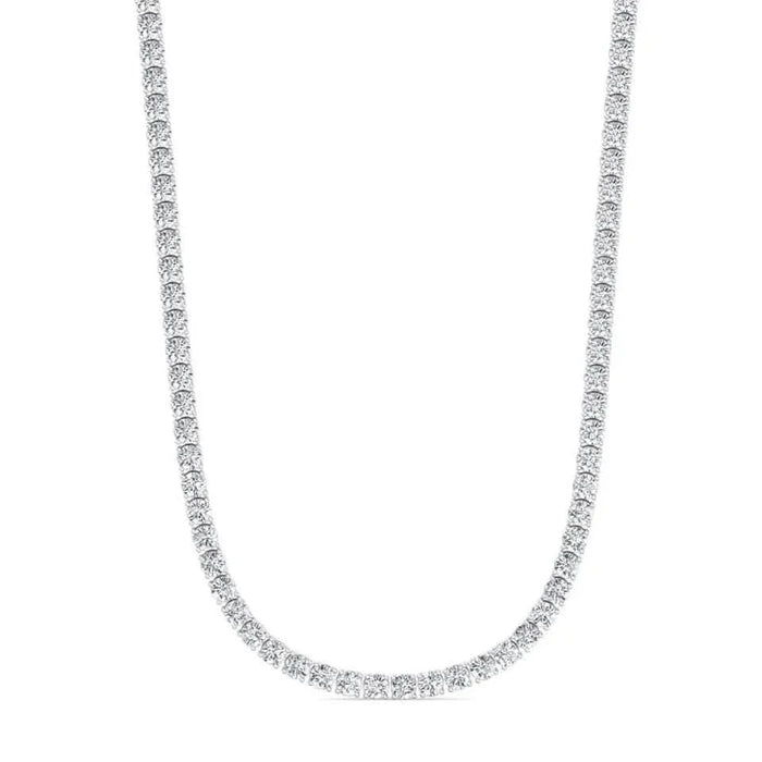 16 CTW Lab Grown Diamond Tennis Necklace – 14kt White Gold, 18’’ by DailySale