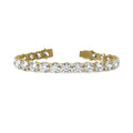 4.00 CT G/VS1 Round Cut Lab Grown Diamond Tennis Bracelet in 14k Yellow Gold by DailySale