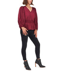 Vince Camuto Peplum Blouse, Size Medium by Vanessa Jane