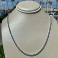 Men’s Genuine Lab Grown Diamond Tennis Necklace D VS 19.30 Carat 14K 20" by DailySale