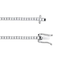 Ct Round Certified Lab Grown Diamond 14K Solid Gold Women’s Tennis Necklace (18") by DailySale